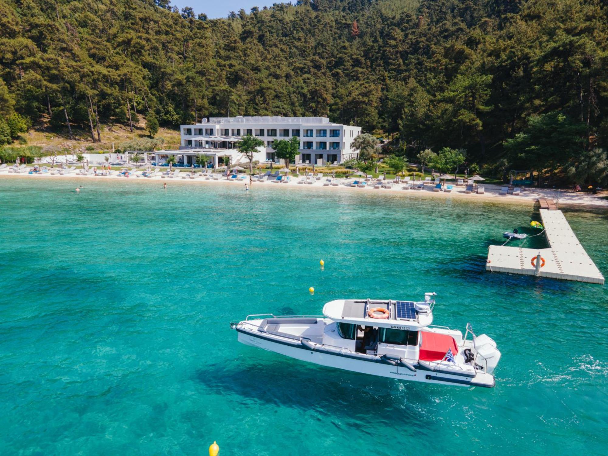 Vathi Cove Luxury Resort & Spa Chrisi Ammoudia Exteriör bild