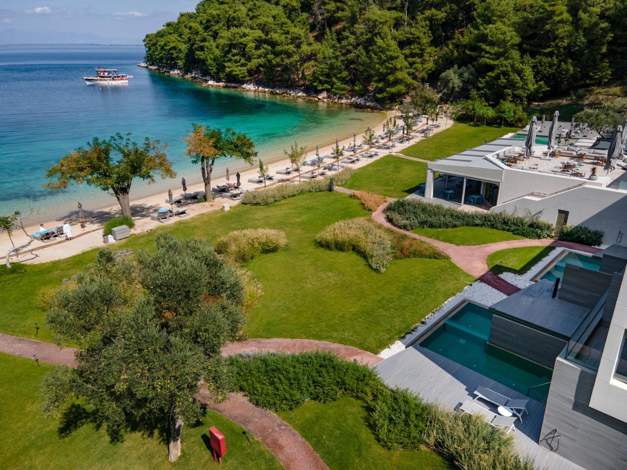 Vathi Cove Luxury Resort & Spa Chrisi Ammoudia Exteriör bild