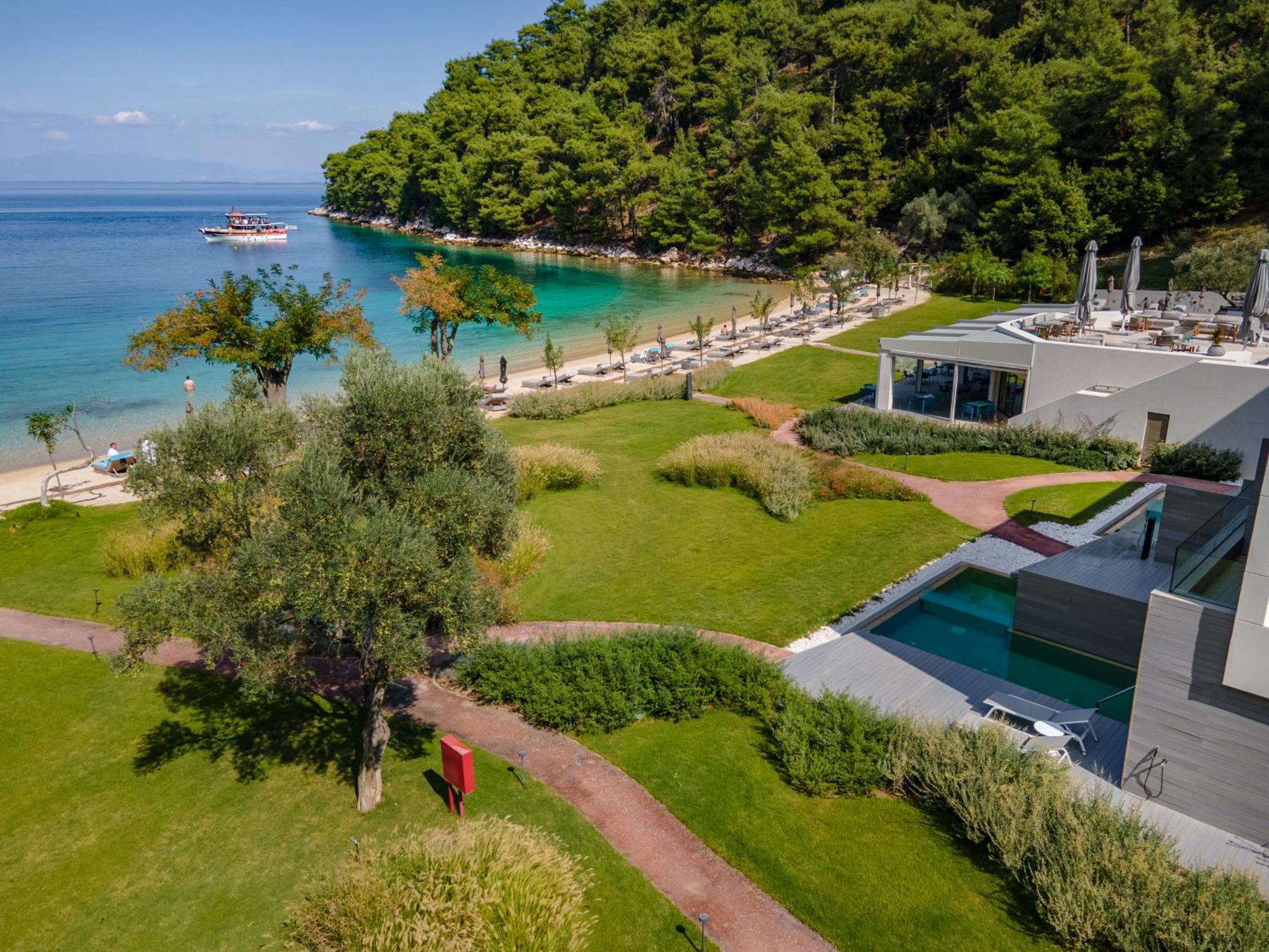 Vathi Cove Luxury Resort & Spa Chrisi Ammoudia Exteriör bild